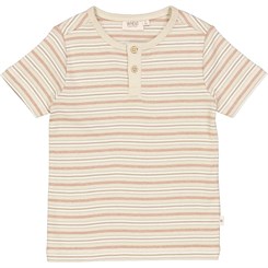Wheat kortærmet T-shirt Bertram - Dusty stripe